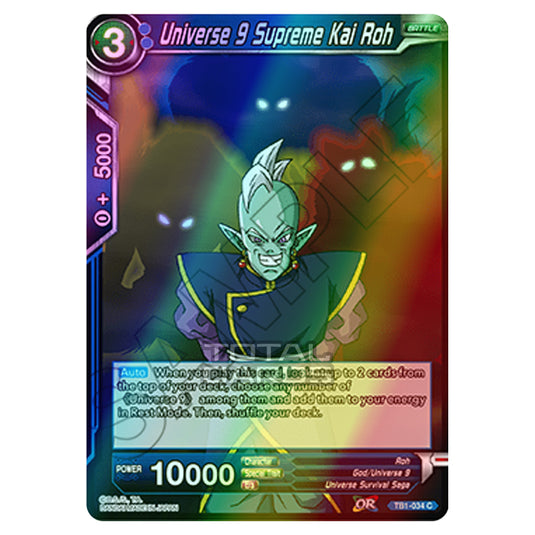 Dragon Ball Super - TB1 - Tournament of Power - Universe 9 Supreme Kai Roh - TB1-034 (Foil)