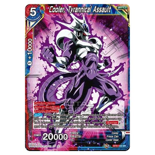 Dragon Ball Super - MB01 - Mythic Booster - Cooler, Tyrannical Assault - BT9-103
