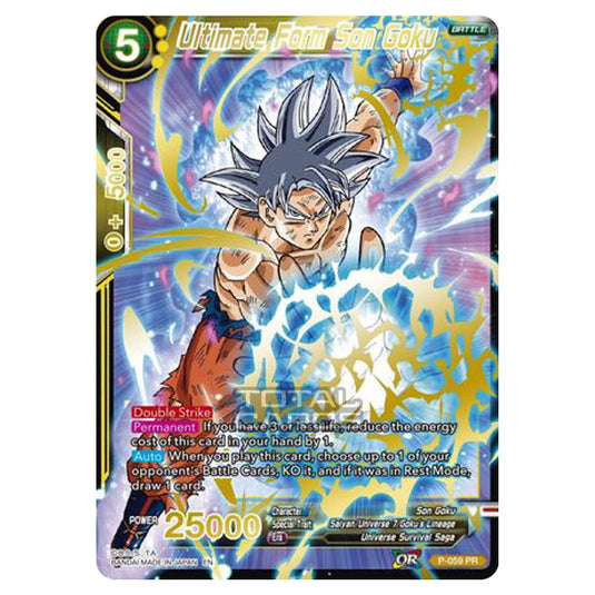 Dragon Ball Super - MB01 - Mythic Booster - Ultimate Form Son Goku (Gold Stamped) - P-059A