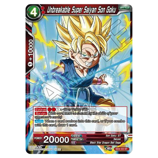 Dragon Ball Super - MB01 - Mythic Booster - Unbreakable Super Saiyan Son Goku - SD2-03