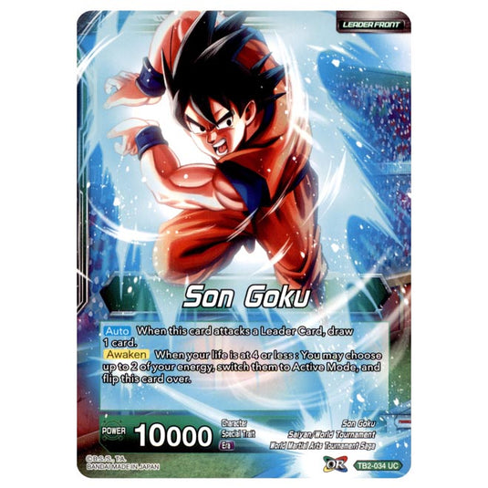 Dragon Ball Super - TB - World Martial Arts Tournament - Son Goku/Stopping Power Son Goku - TB2-034