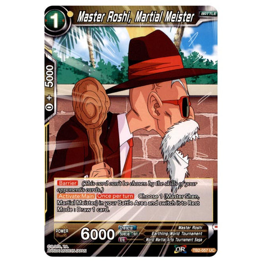 Dragon Ball Super - TB - World Martial Arts Tournament - Master Roshi, Martial Meister - TB2-057