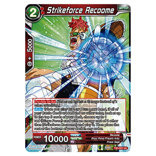 Dragon Ball Super - TB3 - Clash of Fates - Strikeforce Recoome - TB3-007