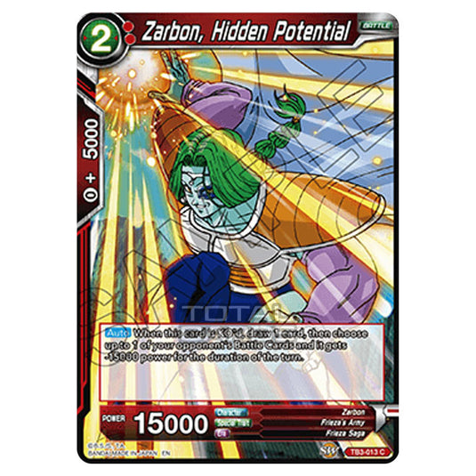 Dragon Ball Super - TB3 - Clash of Fates - Zarbon, Hidden Potential - TB3-013