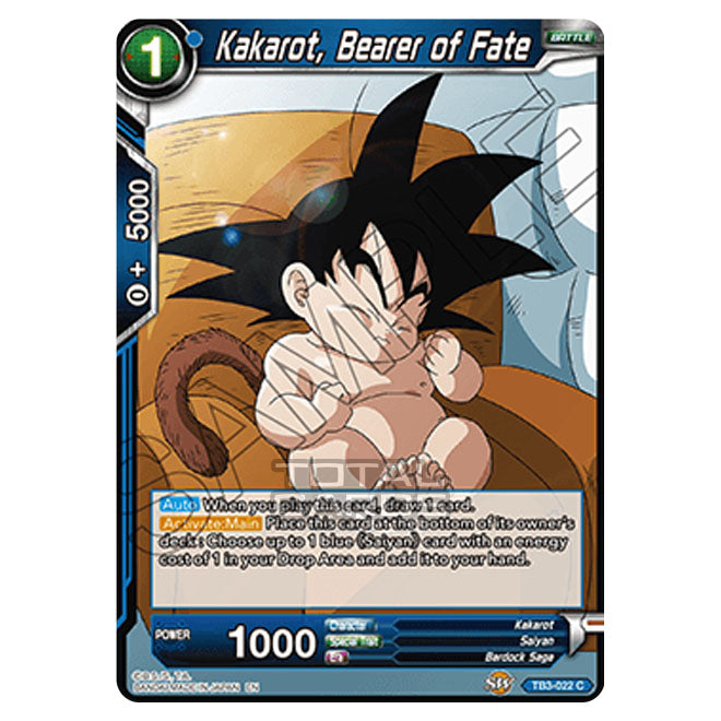 dragon ball super card game clash of fate Dragon Ball Super - TB3 - Clash of Fates - Kakarot, Bearer of Fate