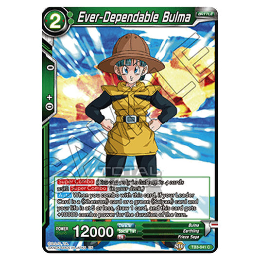 Dragon Ball Super - TB3 - Clash of Fates - Ever-Dependable Bulma - TB3-041