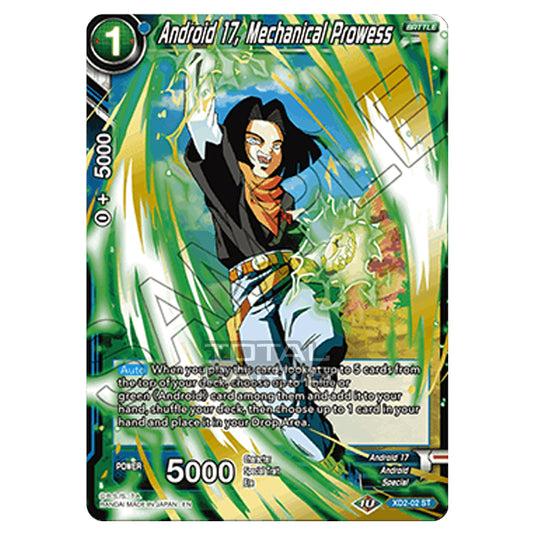 Dragon Ball Super - Expert Deck 02 - Android Duality - Android 17, Mechanical Prowess - XD2-02