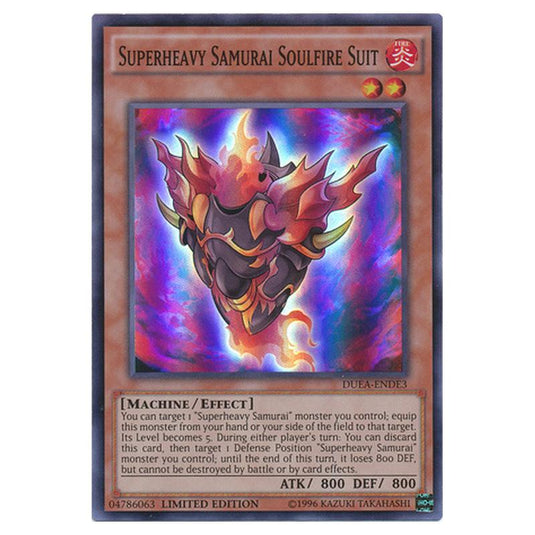 Yu-Gi-Oh! - Duelist Alliance - Deluxe Edition - Superheavy Samurai Soulfire Suit (Super Rare) DUEA-ENDE3