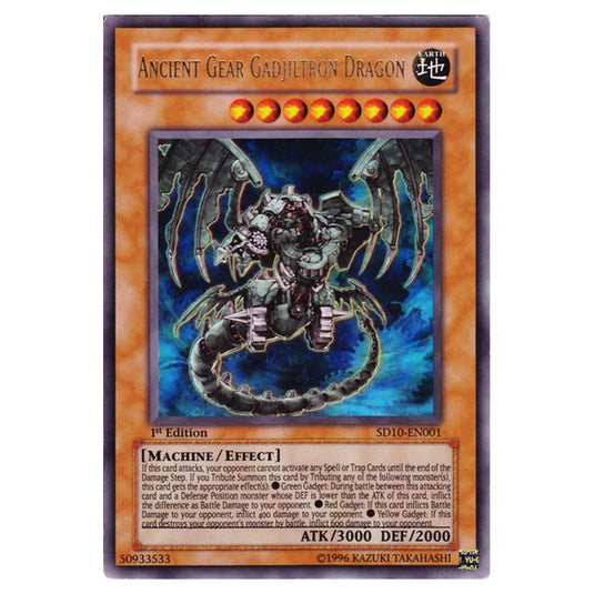 Yu-Gi-Oh! - Structure Deck - Machine Re-Volt - Ancient Gear Gadjiltron Dragon (Ultra Rare) SD10-EN001