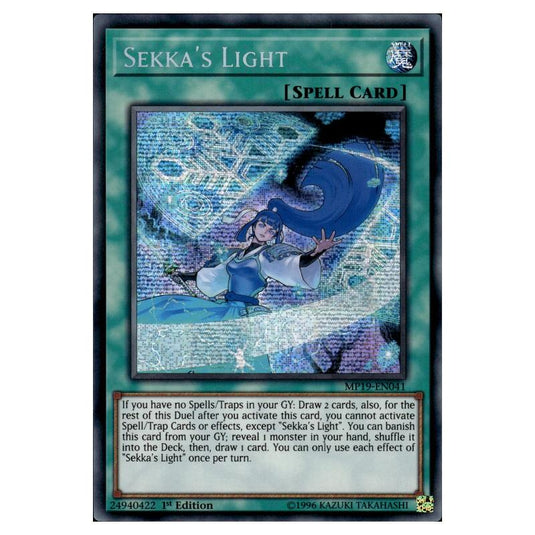 Yu-Gi-Oh! - 2019 Gold Sarcophagus Tin Mega Pack - Sekka's Light (Prismatic Secret Rare) MP19-EN041