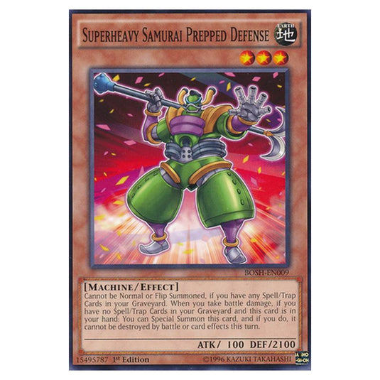 Yu-Gi-Oh! - Breakers of Shadow - Superheavy Samurai Prepped Defense (Common) BOSH-EN009