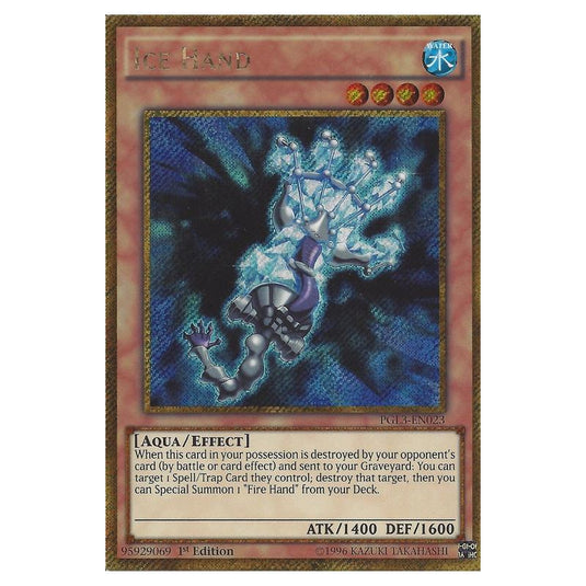 Yu-Gi-Oh! - Premium Gold - Infinite Gold - Ice Hand (Gold Secret Rare) PGL3-EN023