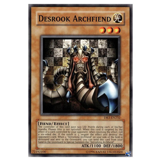 Yu-Gi-Oh! - Dark Revelation Volume 1 - Desrook Archfiend (Common) DR1-EN232