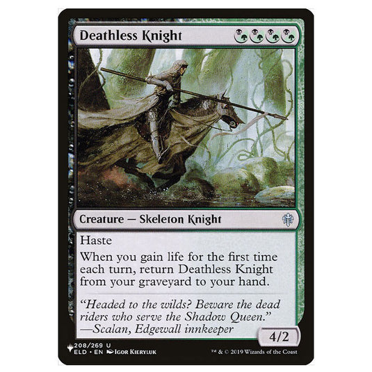 Magic The Gathering - The List - Deathless Knight - 376/376