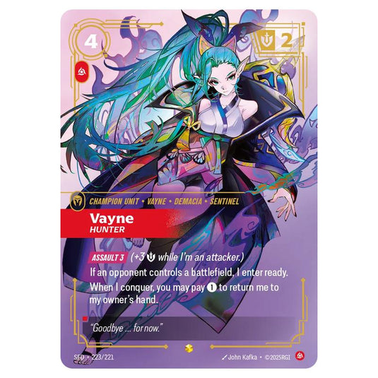 Riftbound: League of Legends TCG - Spiritforged - Vayne - Hunter - 223/221