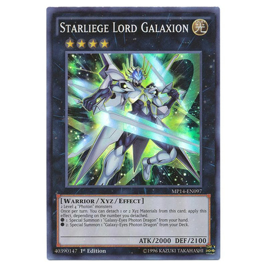 Yu-Gi-Oh! - 2014 Mega-Tin Mega Pack - Starliege Lord Galaxion (Super Rare) MP14-EN097