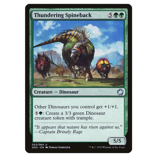 Magic The Gathering - Game Night 2019 - Thundering Spineback - 53