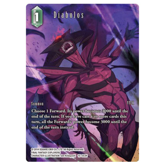 Final Fantasy - Opus 15 - Crystal Dominion - Diabolos - Full Art Foil - (15-053H)