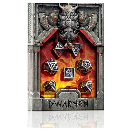 Metal Dwarven Dice Set