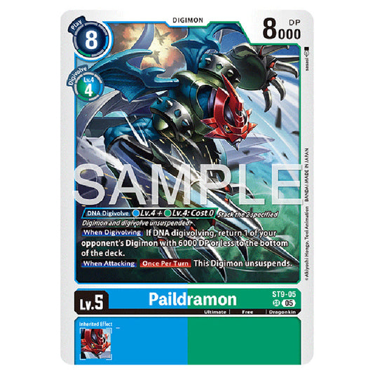Paildramon ST9-05 card from the Digimon set AD01 - Digimon Generation
