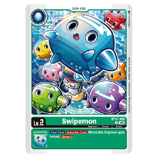 Swipemon BT21-005 card from the Digimon set World Convergence