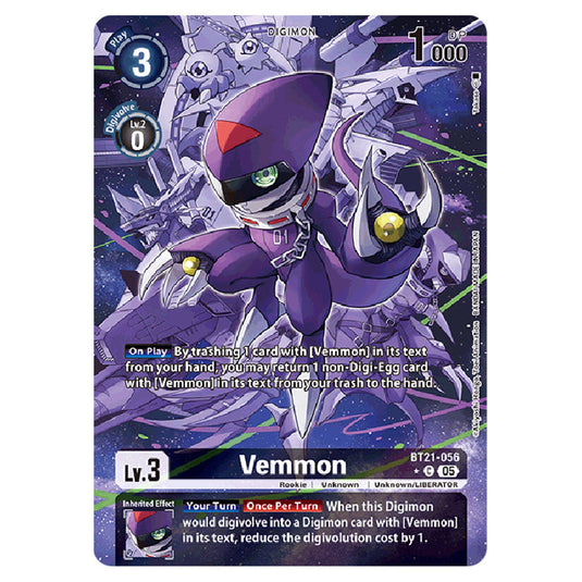 Vemmon BT21-056a card from the Digimon set World Convergence