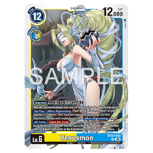 Venusmon BT24-040 card from the Digimon set BT-24: Time Stranger