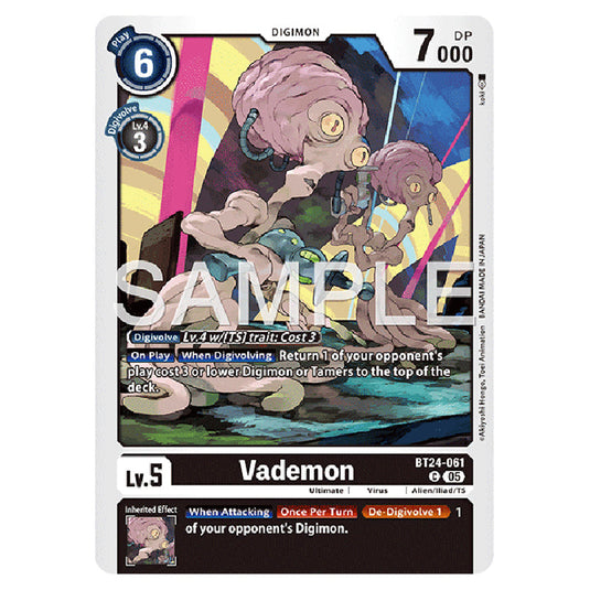 Vademon BT24-061 card from the Digimon set BT-24: Time Stranger