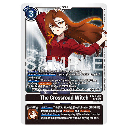 The Crossroad Witch BT24-086 card from the Digimon set BT-24: Time Stranger