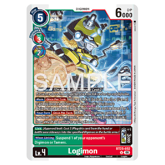 Logimon BT25-052 card from the Digimon set BT-25: Dual Revolution