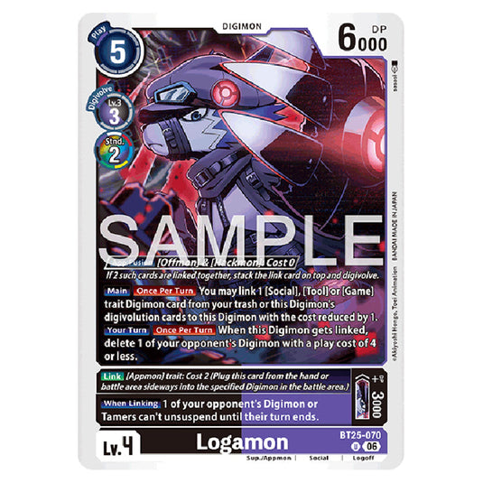Logamon BT25-070 card from the Digimon set BT-25: Dual Revolution