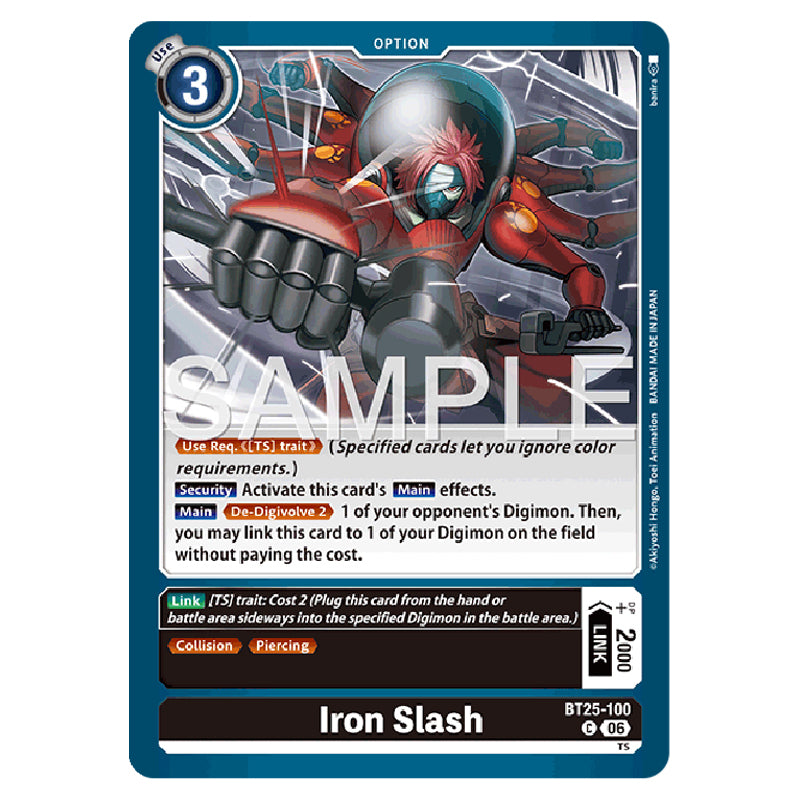 Digimon Card Game - BT-25: Dual Revolution - Iron Slash - (C)