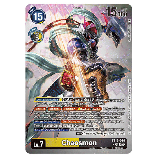 Digimon Card Game - BT16 Beginning Observer - Chaosmon - (Alternative Art) - BT16-036a