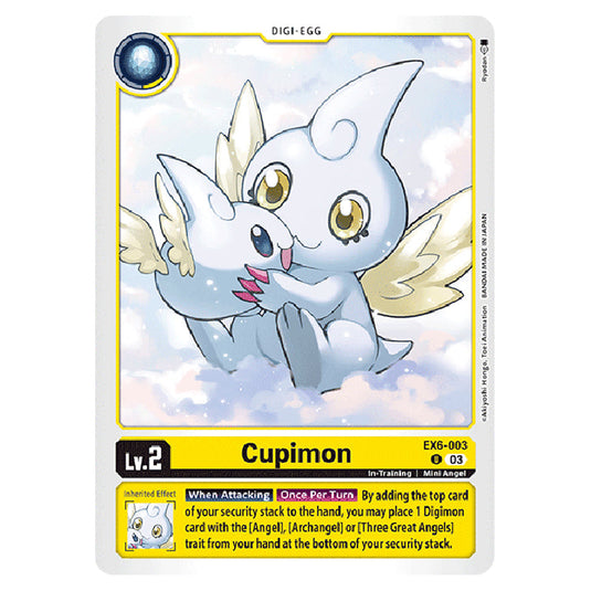Cupimon EX6-003 card from the Digimon set EX-06: Theme Booster Infernal Ascension