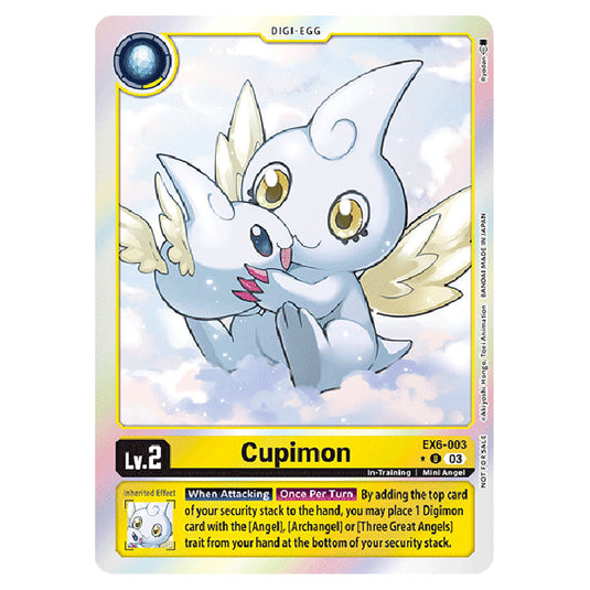 Cupimon EX6-003a card from the Digimon set EX-06: Theme Booster Infernal Ascension