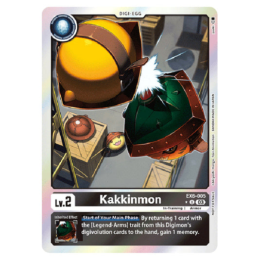 Kakkinmon EX6-005a card from the Digimon set EX-06: Theme Booster Infernal Ascension