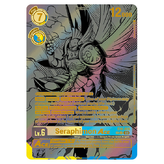 Seraphimon Ace EX6-028b card from the Digimon set EX-06: Theme Booster Infernal Ascension