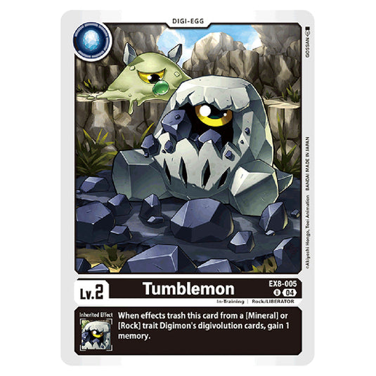 Tumblemon EX8-005 card from the Digimon set EX08 - Chain of Liberation
