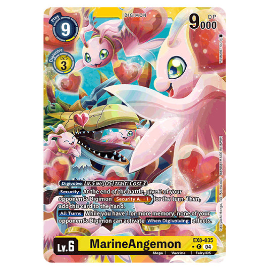 MarineAngemon EX8-035a card from the Digimon set EX08 - Chain of Liberation