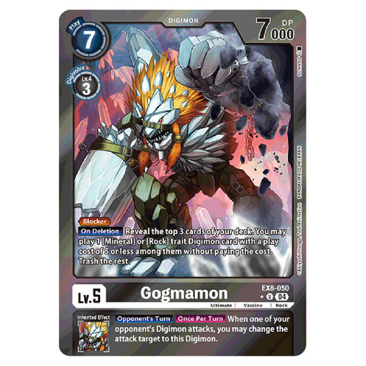 Gogmamon EX8-050a card from the Digimon set EX08 - Chain of Liberation