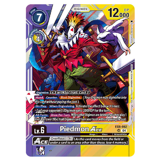 Piedmon EX8-062 card from the Digimon set EX08 - Chain of Liberation