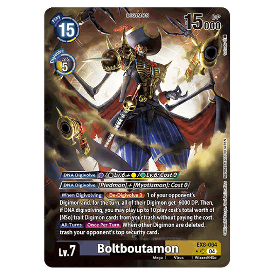 Boltboutamon EX8-064a card from the Digimon set EX08 - Chain of Liberation