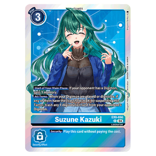 Suzune Kazuki EX8-066 card from the Digimon set EX08 - Chain of Liberation
