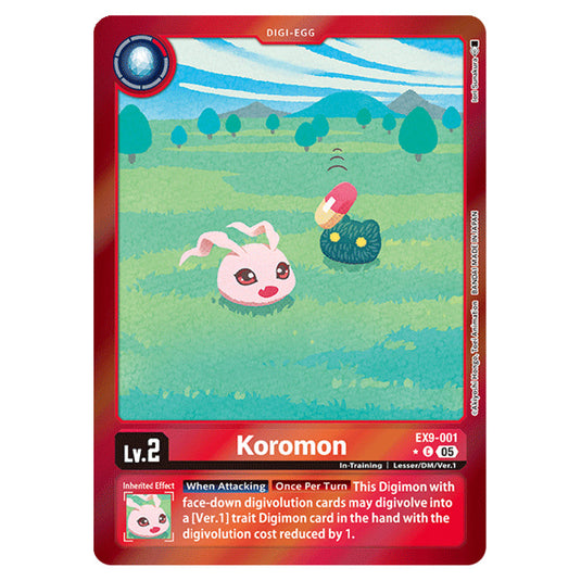 Digimon Card Game - EX-09: Extra Booster Versus Monsters - Koromon - (Alternative Art) - EX9-001a