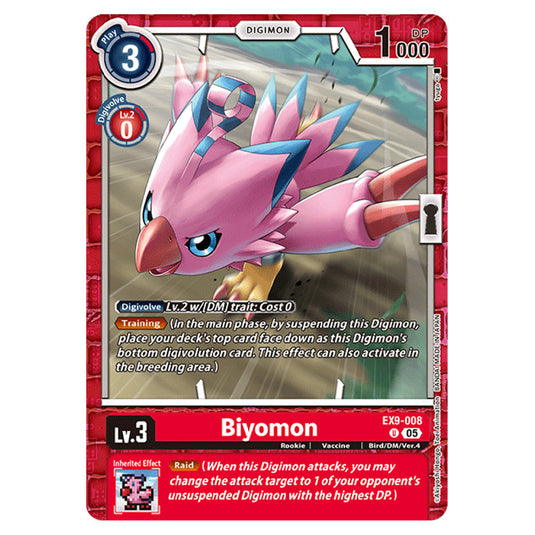 Digimon Card Game - EX-09: Extra Booster Versus Monsters - Biyomon - (U) - EX9-008