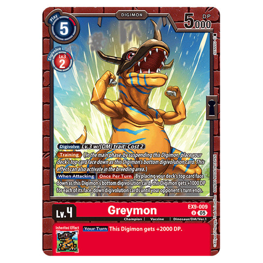 Digimon Card Game - EX-09: Extra Booster Versus Monsters - Greymon - (U) - EX9-009