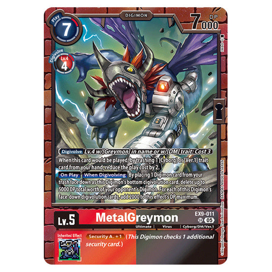 Digimon Card Game - EX-09: Extra Booster Versus Monsters - MetalGreymon - (SR) - EX9-011