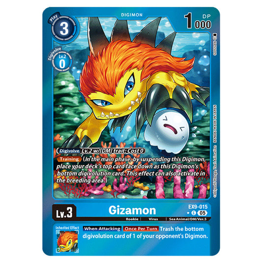 Digimon Card Game - EX-09: Extra Booster Versus Monsters - Gizamon - (Alternative Art) - EX9-015a