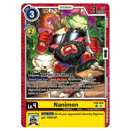 Digimon Card Game - EX-09: Extra Booster Versus Monsters - Nanimon - (U) - EX9-028
