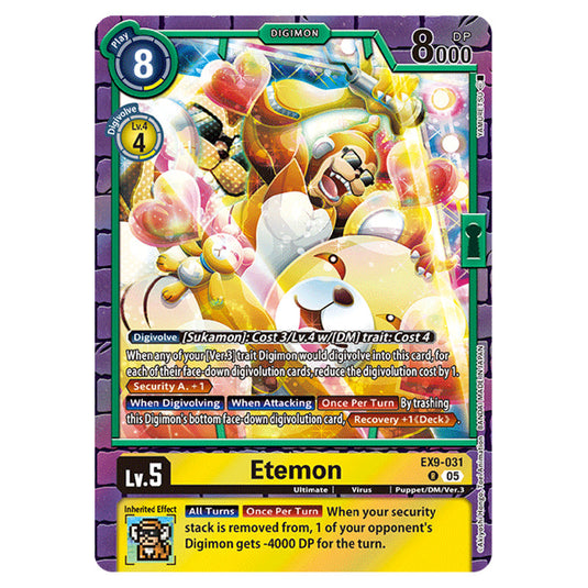 Digimon Card Game - EX-09: Extra Booster Versus Monsters - Etemon - (R) - EX9-031